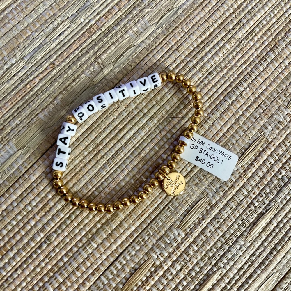 “Stay Positive” bracelet by Little Words Project